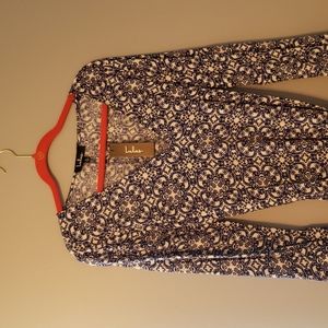 Lulus Maxi Dress XL Blue/White